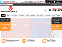 Tablet Screenshot of orthonova.in